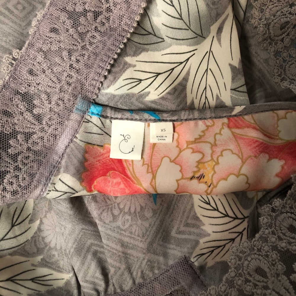 Anthro Eloise Floral Silk Tank - Picture 7 of 8